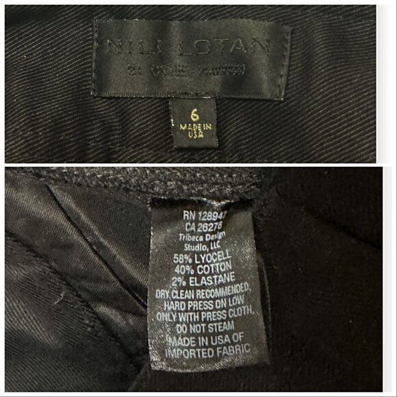 Nili Lotan Hannah Black high-rise cropped pants, Size 6 - Picture 14 of 16